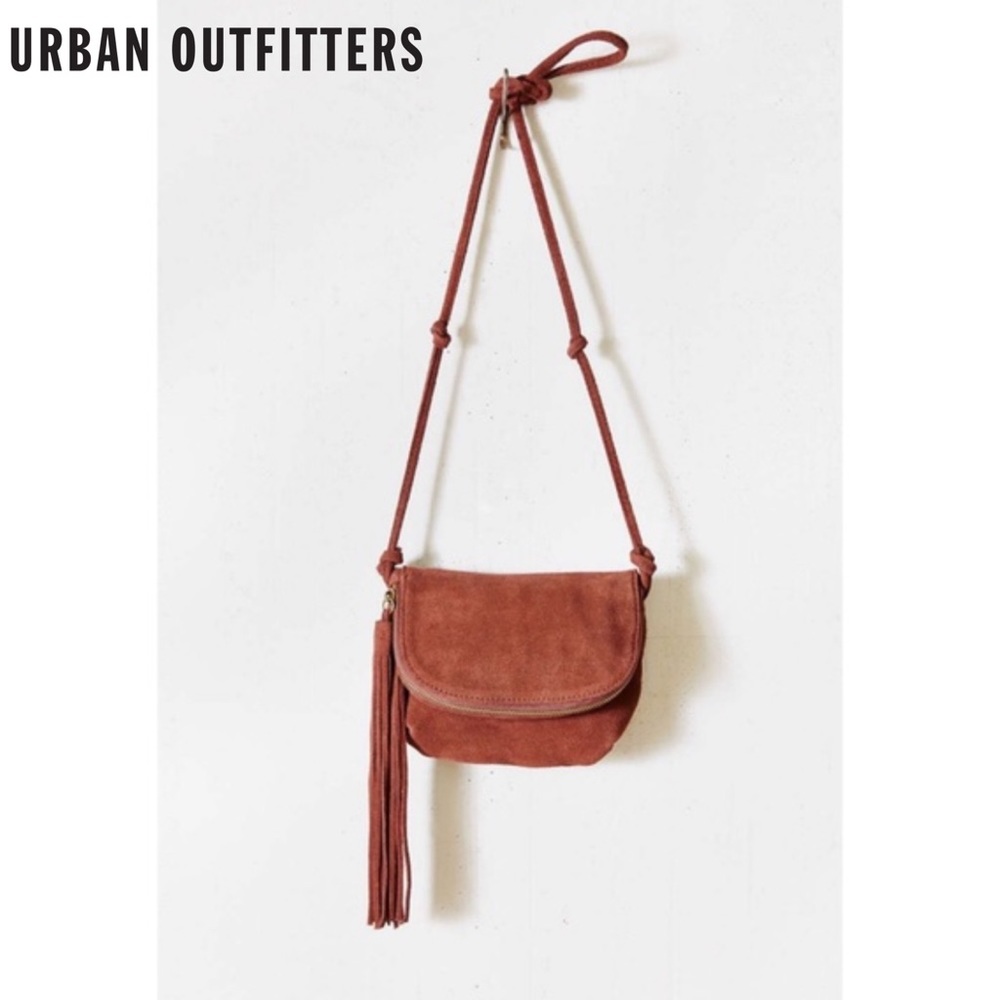 Urban Outfitters Kimchi Blue Suede Prairie Shoulder Bag